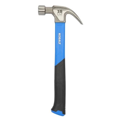 Kobalt 16 Oz Smooth Face Steel Head Fiberglass Claw Hammer In The