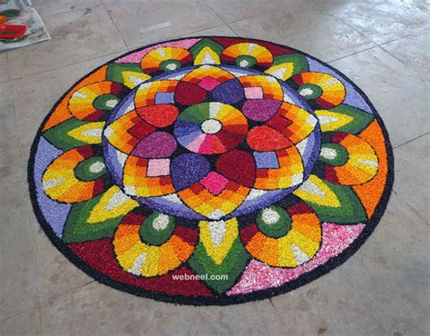 60 Most Beautiful Pookalam Designs for Onam Festival