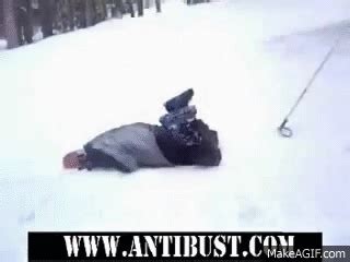 Funny Skiing Accident on Make a GIF