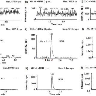 Representative Mrm Chromatograms Including A Blank Plasma Fxt B