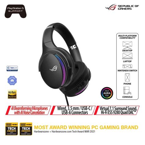 ASUS ROG FUSION II 500 RGB GAMING HEADSET (2Y)