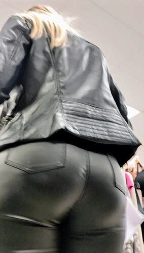 Sexy PAWG Ass In Leather Pants Close Ups Face Shots OC Tight Jeans Forum