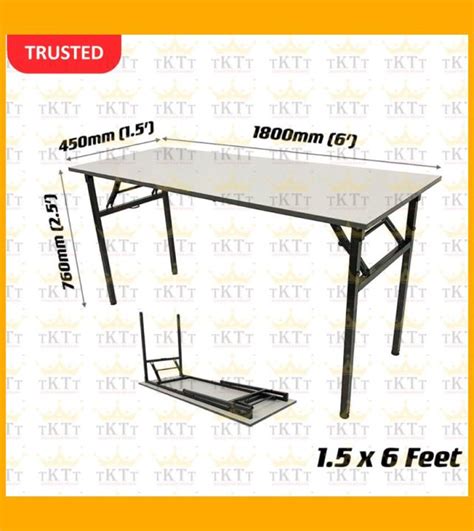 V X X Feet Heavy Duty Laminated Wood Top Banquet Table Folding