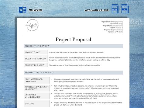 Project Proposal Template Project Management Simple Proposal Template ...