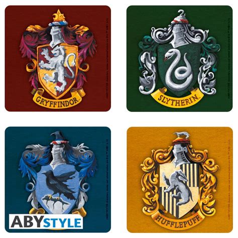 Harry Potter Set De Dessous De Verre Maisons