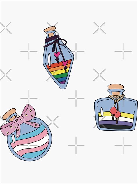 Pride Potions Sticker For Sale By Ellyburg Redbubble