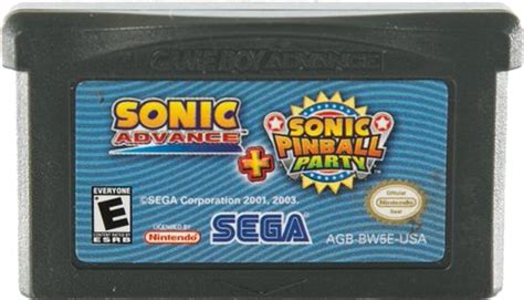 Combo Pack Sonic Advance Sonic Pinball Party Details Launchbox