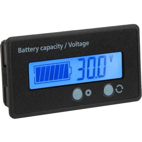 TONYSA cran LCD DC10 100V Indicateur de niveau de batterie Voltmètre