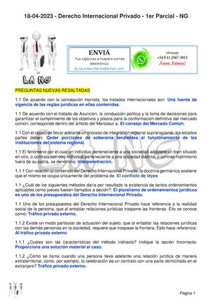 Trabajo Practico Tp Derecho Internacional Privado Dipr