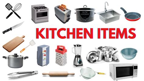 Kitchen Items Name Learn Names Of Kitchen Items In English Names Of