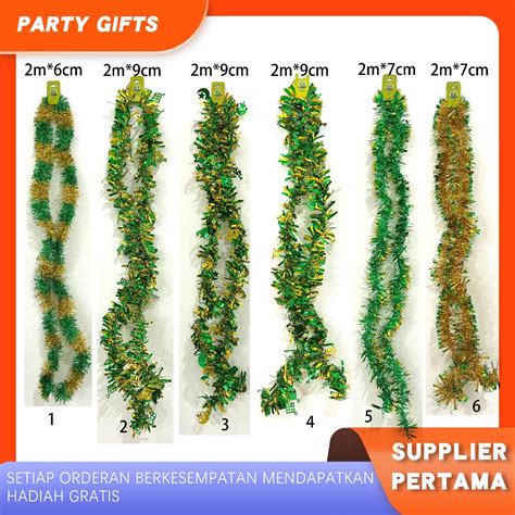 Jual PARTYGIFTS Slinger Tinsel Dekorasi Idul Fitri Lebaran Ketupat