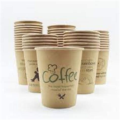 Brown Light Weight Eco Friendly And Recyclable Leakproof White Disposable Paper Cups At Best