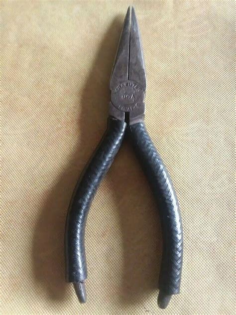 Group Of Vintage Needle Nose Pliers Lineman Pliers Crescent Boker