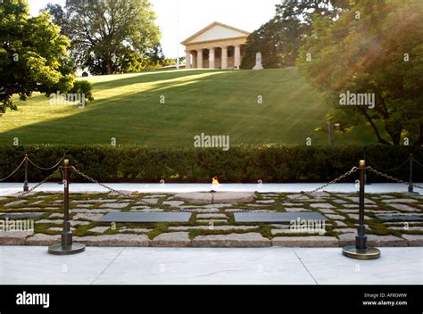 Eternal Flame On John F Kennedy S Grave Arlington Virginia Usa