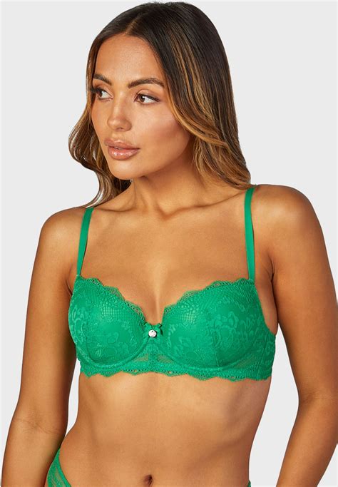 Buy Boux Avenue Green Plunge Neck Bra For Women In Dubai Abu Dhabi