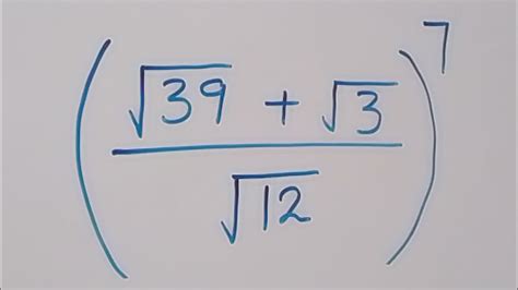 Nice Square Root Math Simplification Math Olympiad Youtube