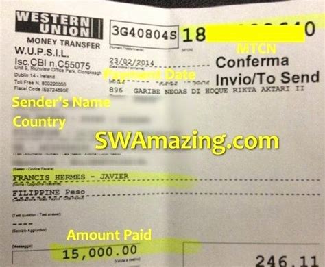 35 Fake Western Union Receipt Generator Hamiltonplastering