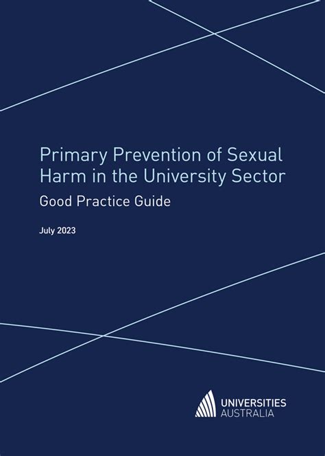 Primary Prevention Of Sexual Harm In The University Sector Good