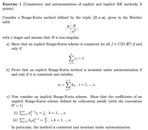 Solved Exercise Consistency And Autonomization Of Explicit And