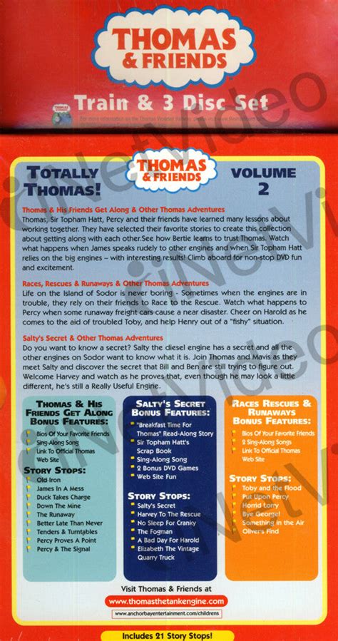 Thomas And Friends Totally Thomas Volume 2 With Toy Boxset On Dvd Movie