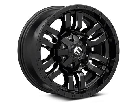 Fuel Wheels F 250 Super Duty Sledge Gloss Black Milled 8 Lug Wheel 18x9 1mm Offset