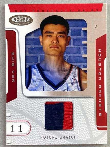 Fleer Yao Ming Future Swatch Basketball Card Matthew Bullock