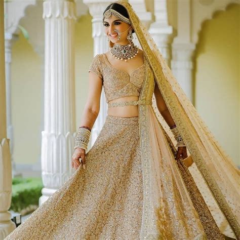 15 Best Golden Bridal Styles Lehengas For This Wedding Season In 2020