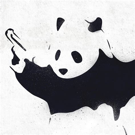 Panda Banksy Wallpaper