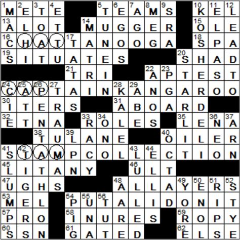 LA Times Crossword Answers 26 Apr 2018, Thursday - LAXCrossword.com