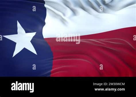 Texas Us State Flag With Highly Detailed Fabric Texture Seamless