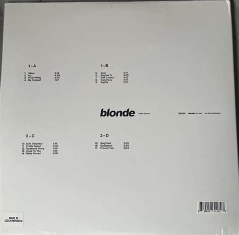 Frank Ocean Blonde 2lp Vinyl Official Repress W Poster New Seal