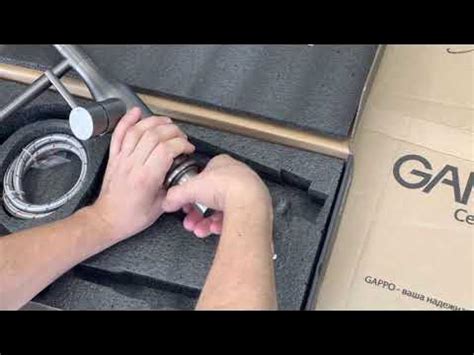 Смеситель Gappo G4398-51 для кухни с гибким чёрным гусаком, чёрный ...