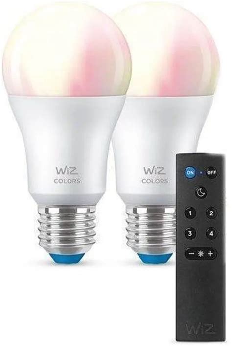 Led Lamp Wiz 8w A60 E27 806lm Rgb 2tk Pakis Pult Wifi Bt Bauhof