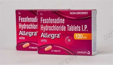 Allegra Fexofenadine Tablet 120 180 Mg At 300 Stripe