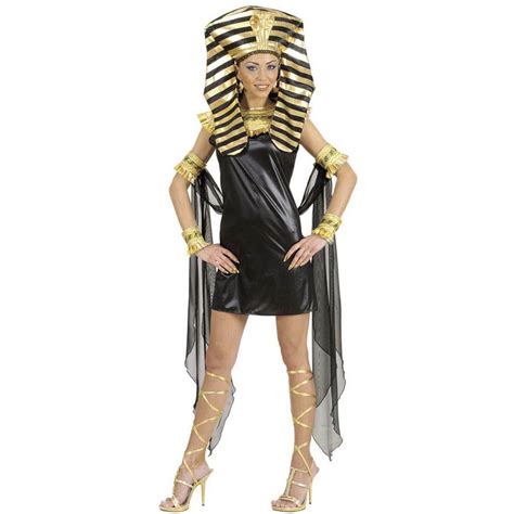 Ägypterin Cleopatra Kostüm Kleid kurz schwarz gold Fortmann mascerade