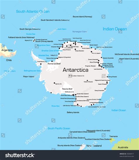 731 East And West Antarctica Map Images, Stock Photos & Vectors ...