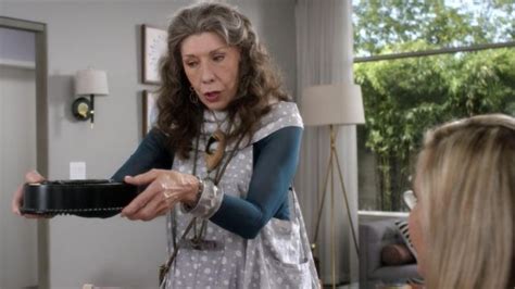 Grey Dress Worn By Frankie Bergstein Lily Tomlin As Seen In Grace And