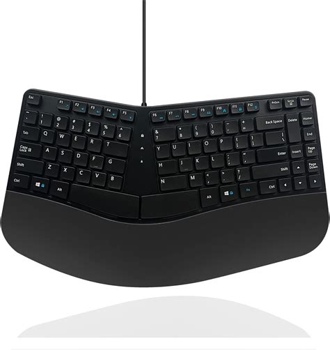 MCSaite Teclado ergonómico compacto USB con cable Teclado dividido