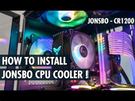 How To Install Jonsbo CR 1200 Best Budget CPU Cooler YouTube