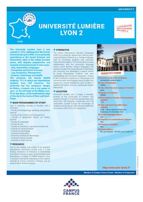 Université Lyon 2 (Lumière) | Campus France