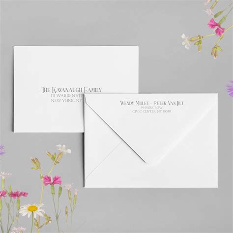 Modern Wedding Envelope Template Printable Editable Envelope Address