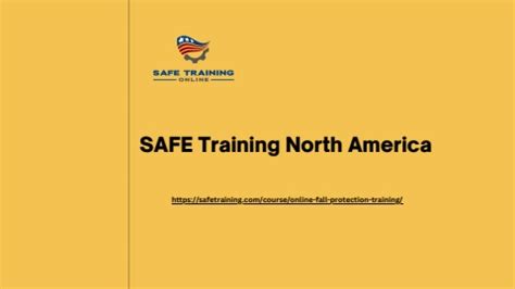 Online Fall Protection Training Safetraining Safe Training North