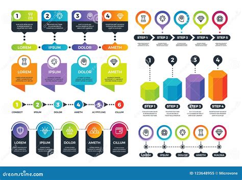 Asunto Infographics Gráficos De La Información Cronología Y Cartas