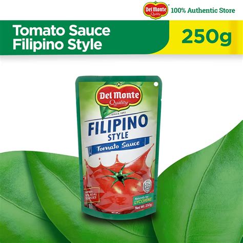 Del Monte Tomato Sauce Filipino Style 250g Shopee Philippines