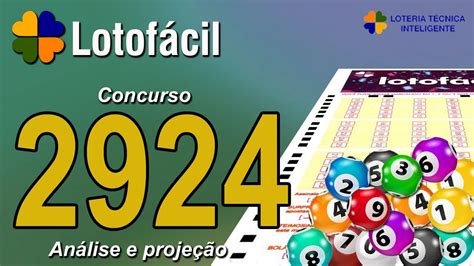 ANÁLISE E PROJEÇÃO PARA O CONCURSO 2924 DA LOTOFÁCIL YouTube