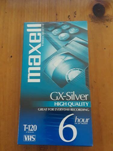 Maxell Viocassett Gx Silver High Quality Hours T Vhs Ebay