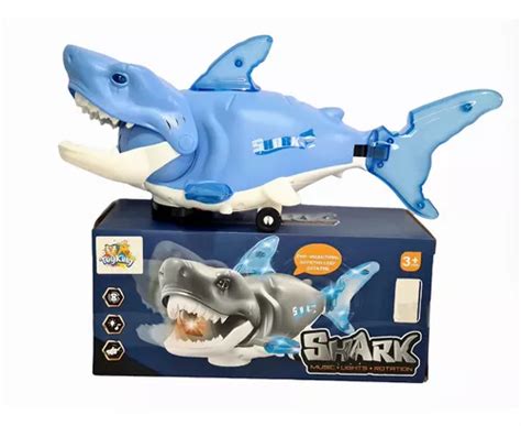 Brinquedo Shark Tubar O Acende Luz Som Bate Volta Divers O Mercadolivre