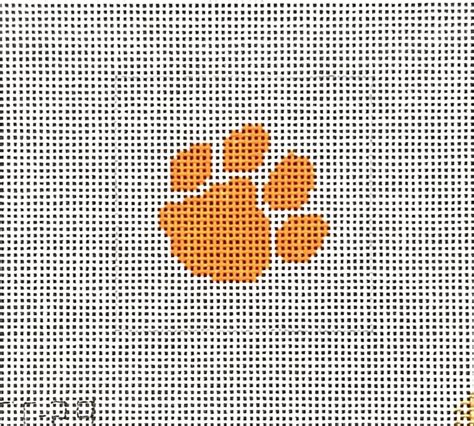 Orange Paw Print