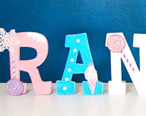 Candy Letters Candyland Birthday Custom Wooden Letters - Etsy