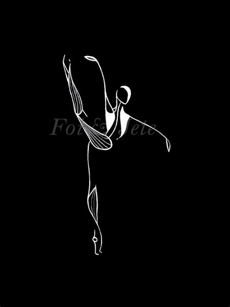 Ballet Art Print Line Art Print Ballet Dancer Print Dance - Etsy